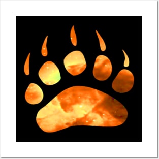 Galaxy Bear Paw Posters and Art